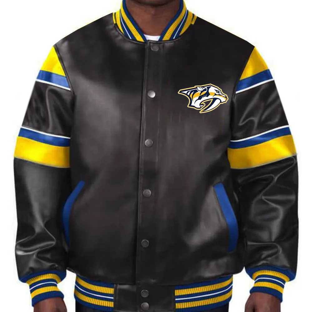 NHL Nashville Predators Leather Jacket