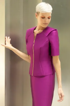 Nicolette Pencil Skirt | Fuschia