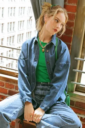 Oversized Denim Shacket