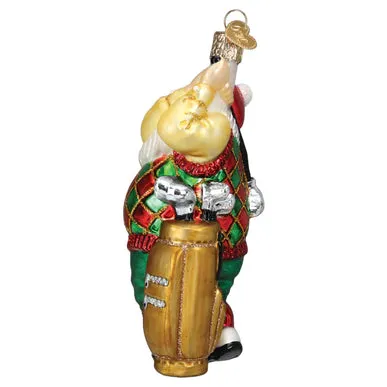 OWC-Golfing Santa Ornament