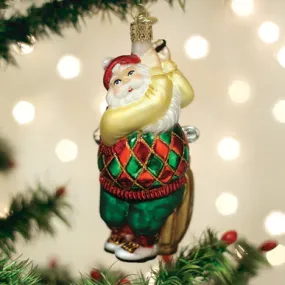 OWC-Golfing Santa Ornament