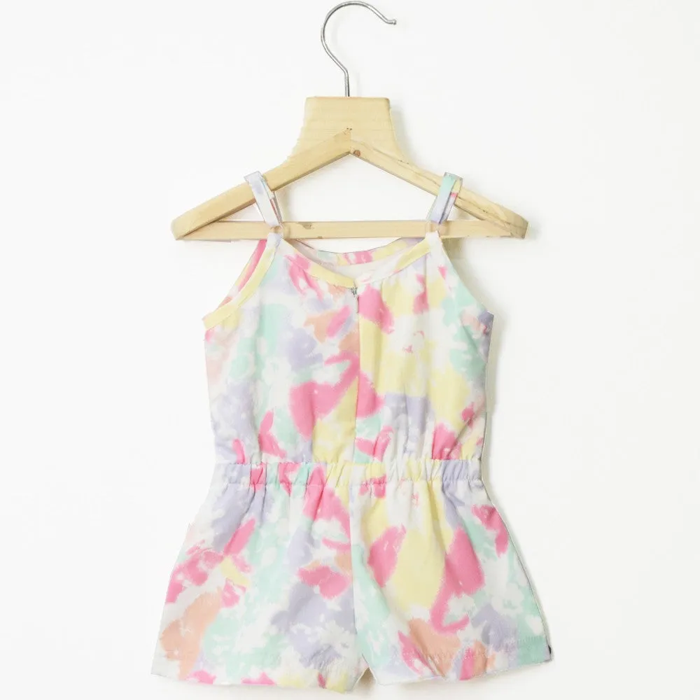 Pastel Tie Dye Sleeveless Jumpsuit