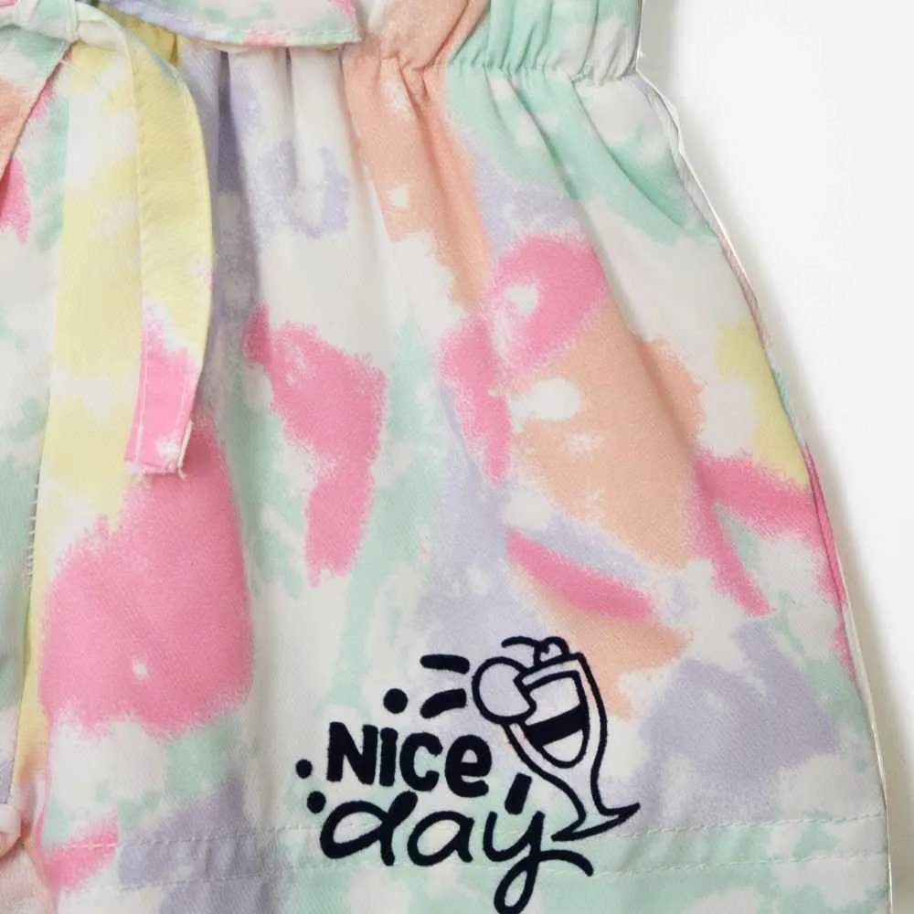 Pastel Tie Dye Sleeveless Jumpsuit