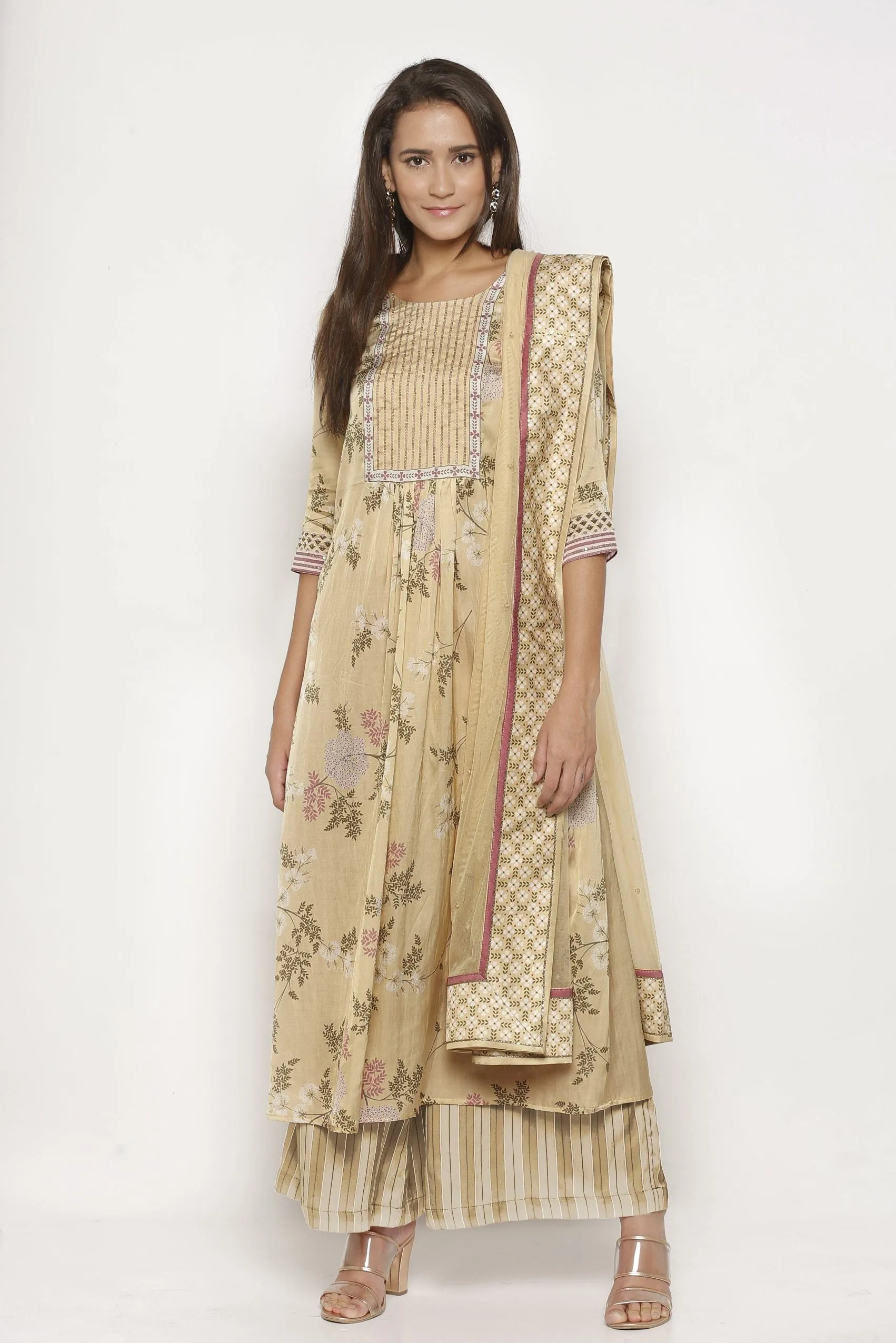 Pastel Yellow Kurta Set
