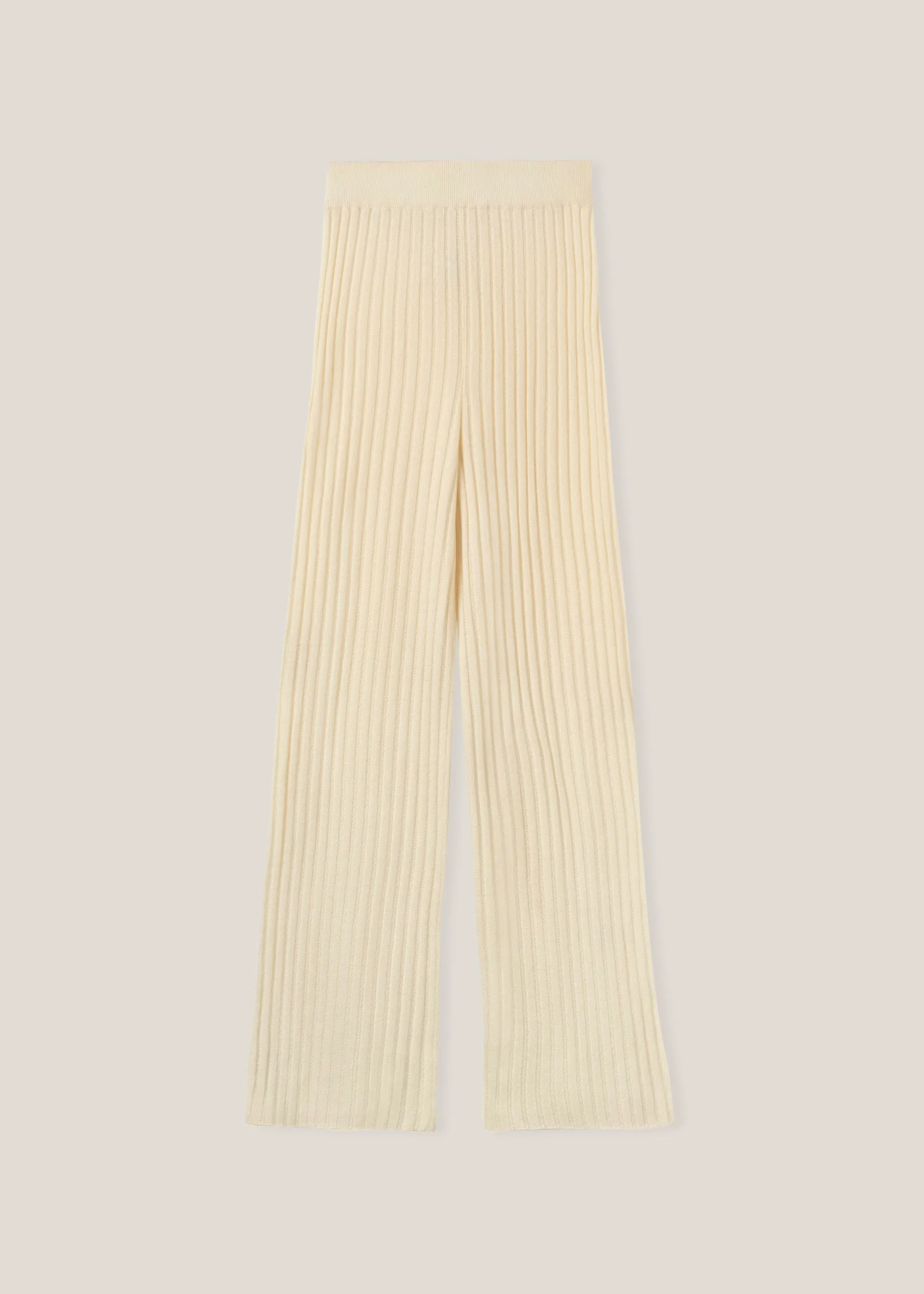 Pointelle Rib-knit Pants