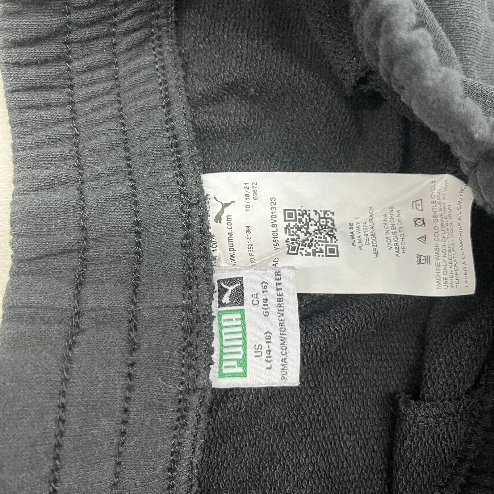 PUMA Men's Essentials Logo Joggers Sweatpants Size L