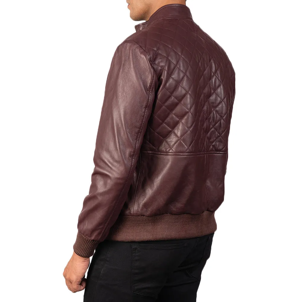 Quilted Leather Jacket for Men