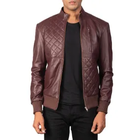 Quilted Leather Jacket for Men