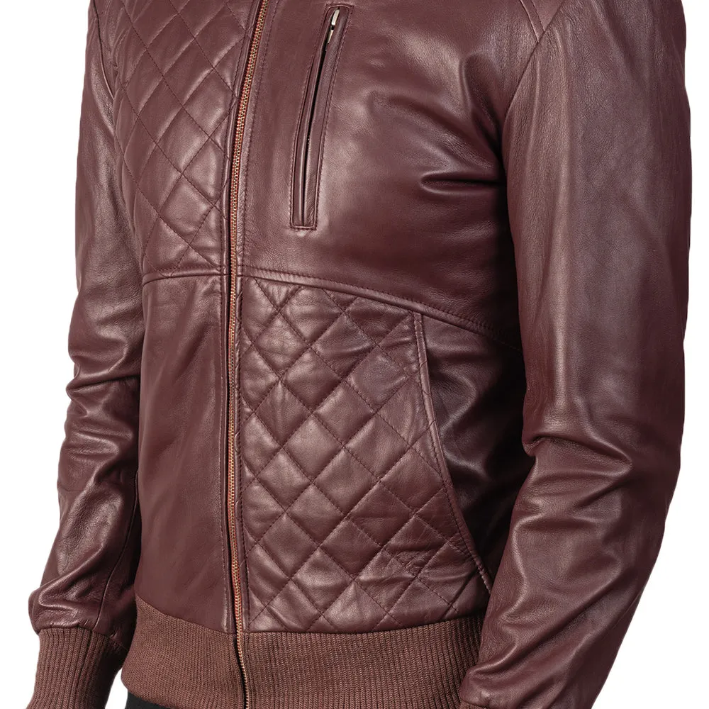 Quilted Leather Jacket for Men