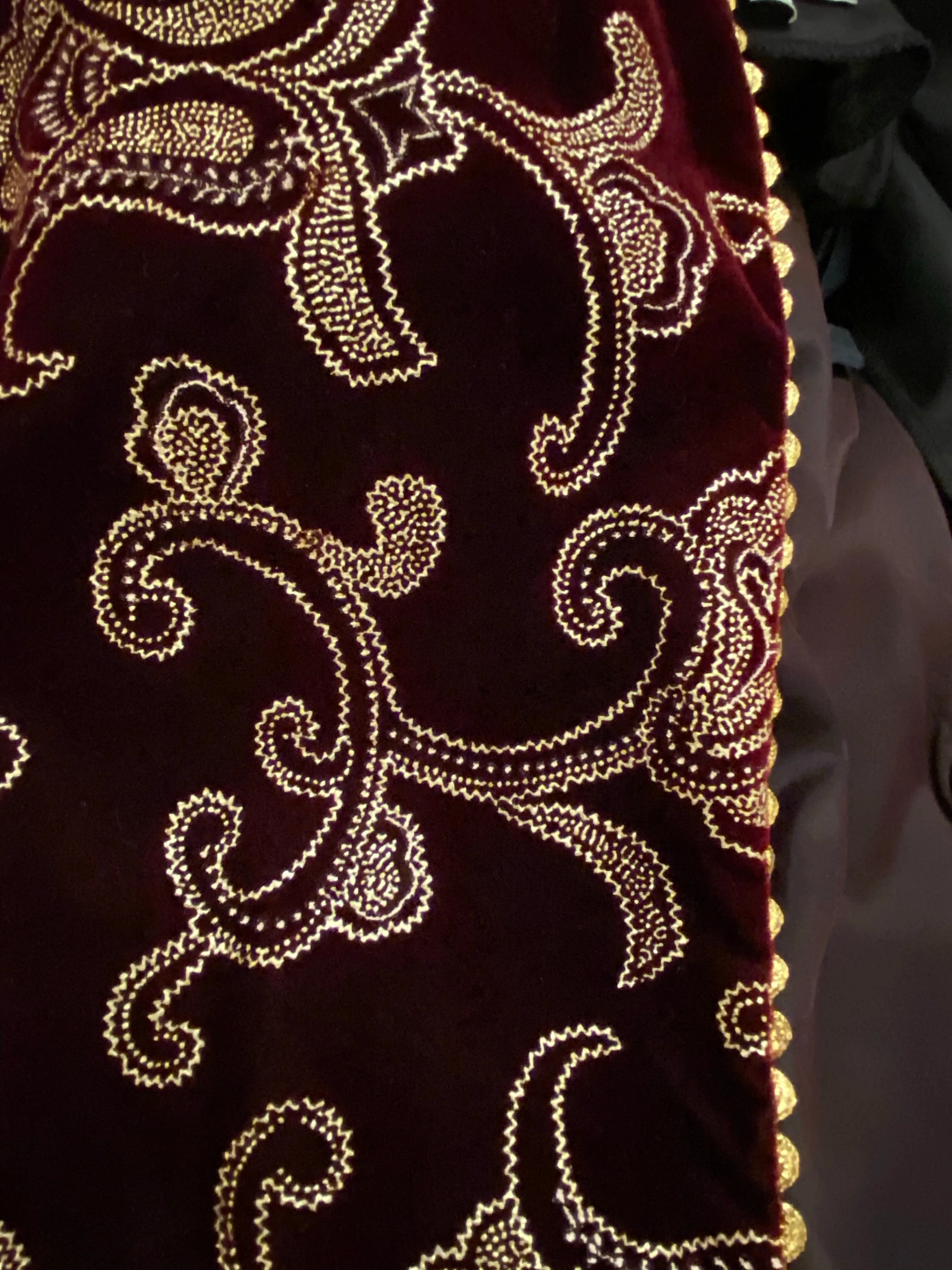 Red Velvet with Gold Design Jacket