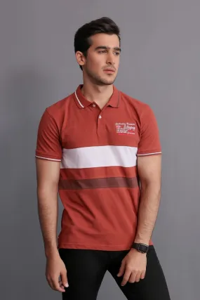 RUST NAUTICAL POLO