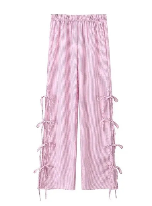 Side Bow Tie Pants