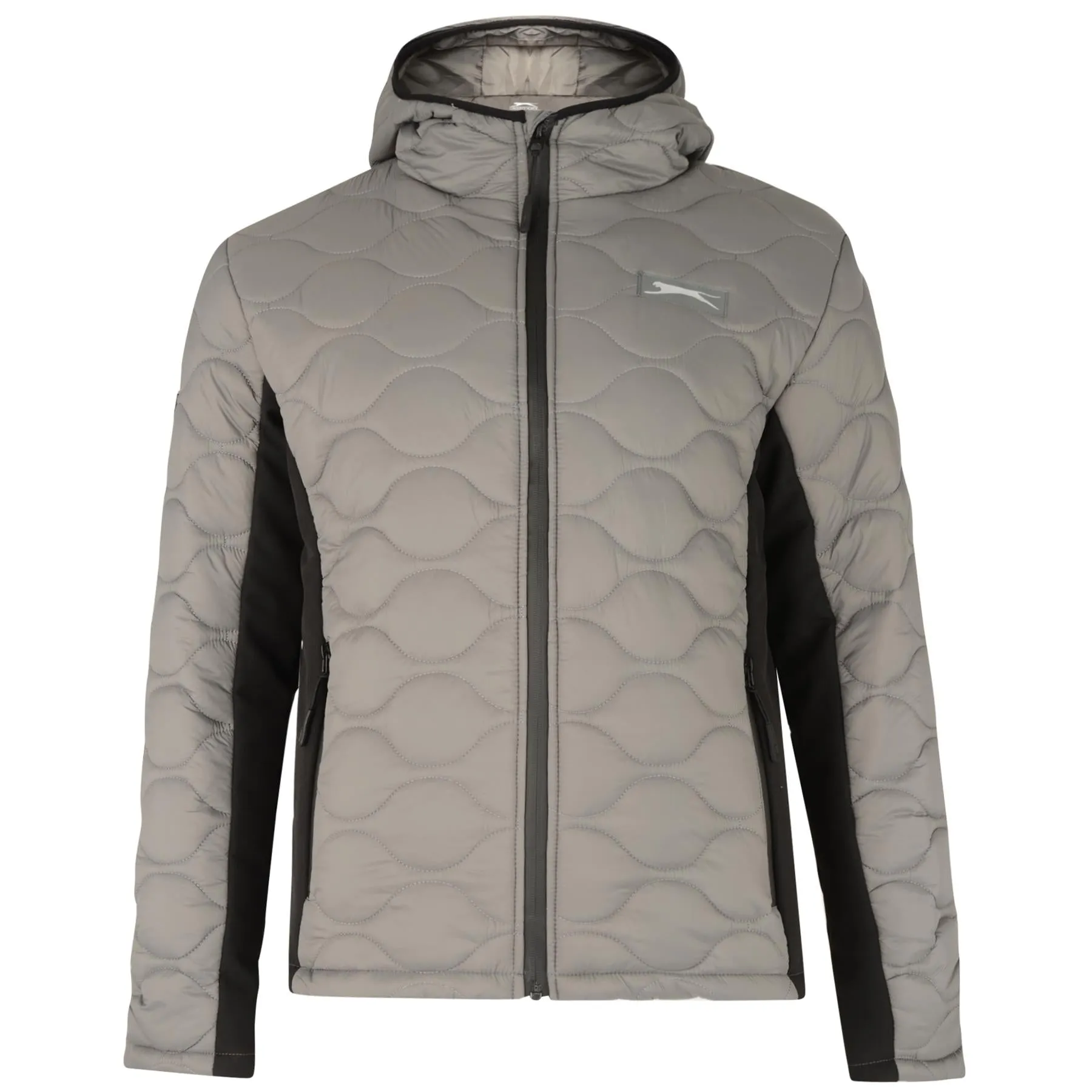Slazenger Mens Big Size Chevron Quilted Jacket (Cash)