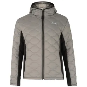 Slazenger Mens Big Size Chevron Quilted Jacket (Cash)