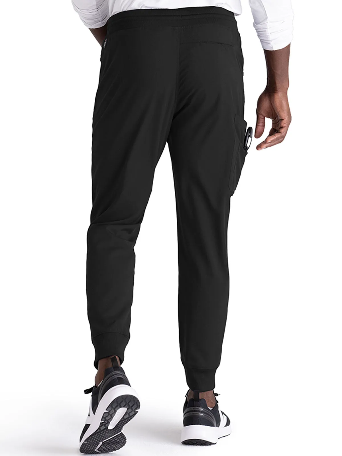 Spandex Stretch - Men’s Zip-Fly Jogger Scrub Pant