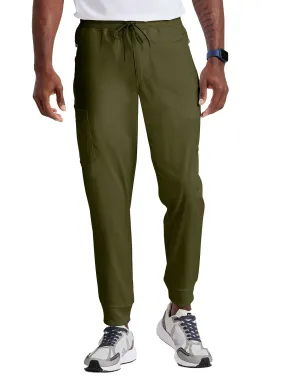 Spandex Stretch - Men’s Zip-Fly Jogger Scrub Pant