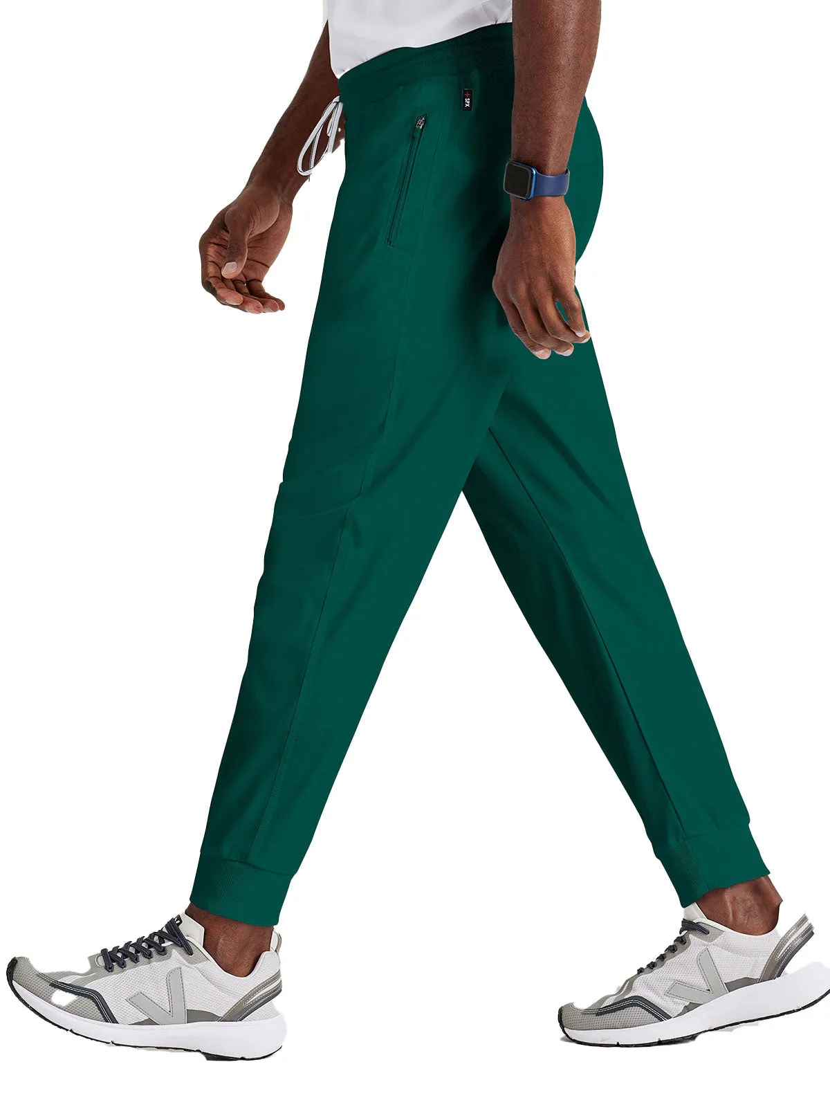 Spandex Stretch - Men’s Zip-Fly Jogger Scrub Pant