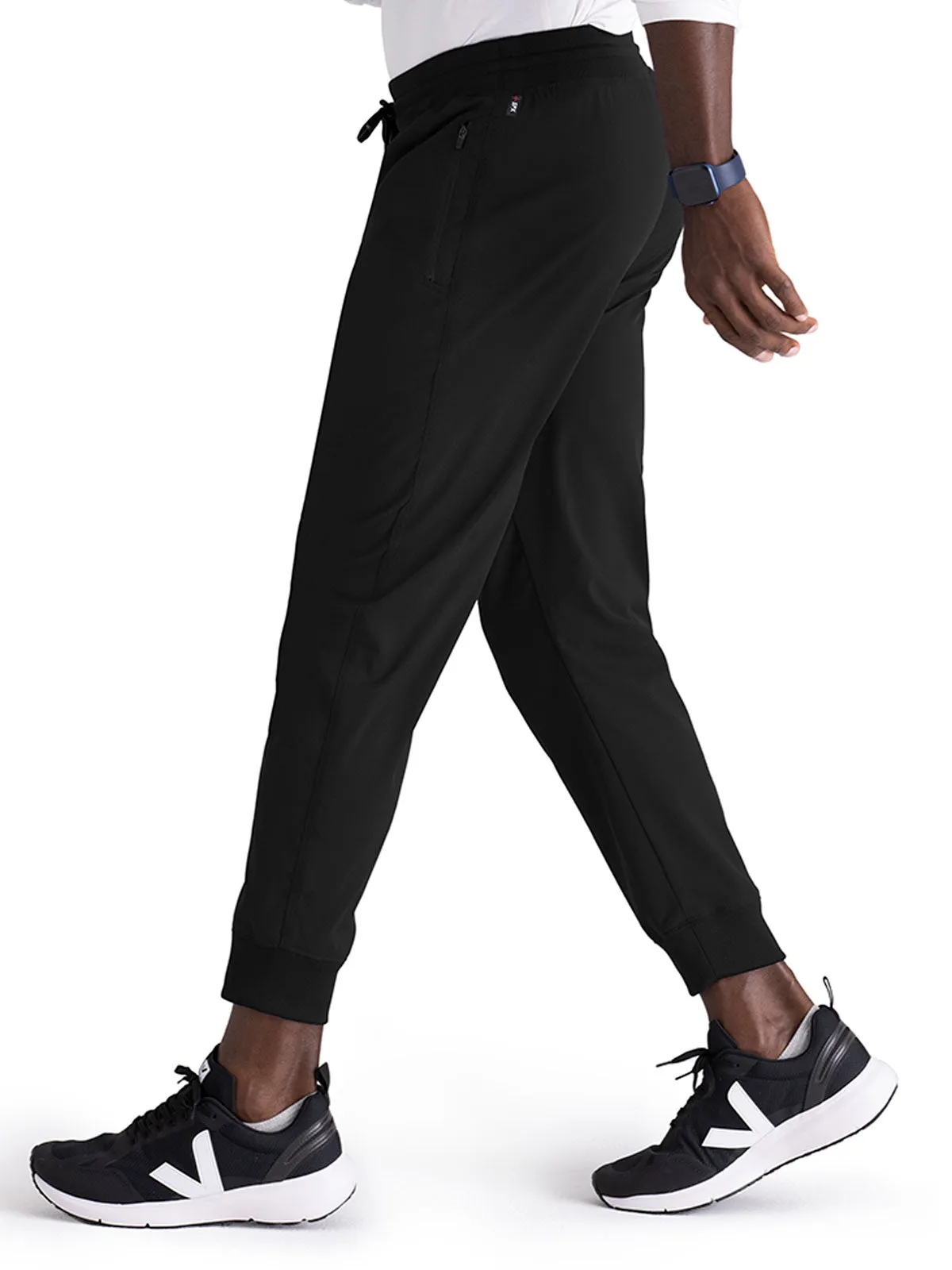 Spandex Stretch - Men’s Zip-Fly Jogger Scrub Pant