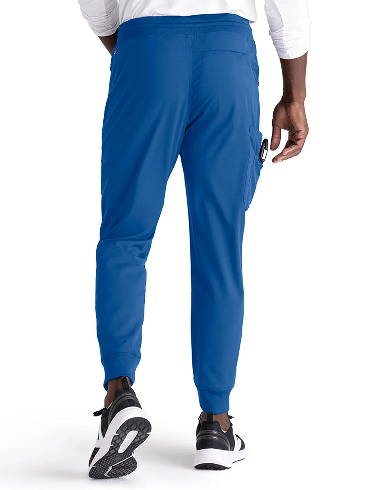Spandex Stretch - Men’s Zip-Fly Jogger Scrub Pant