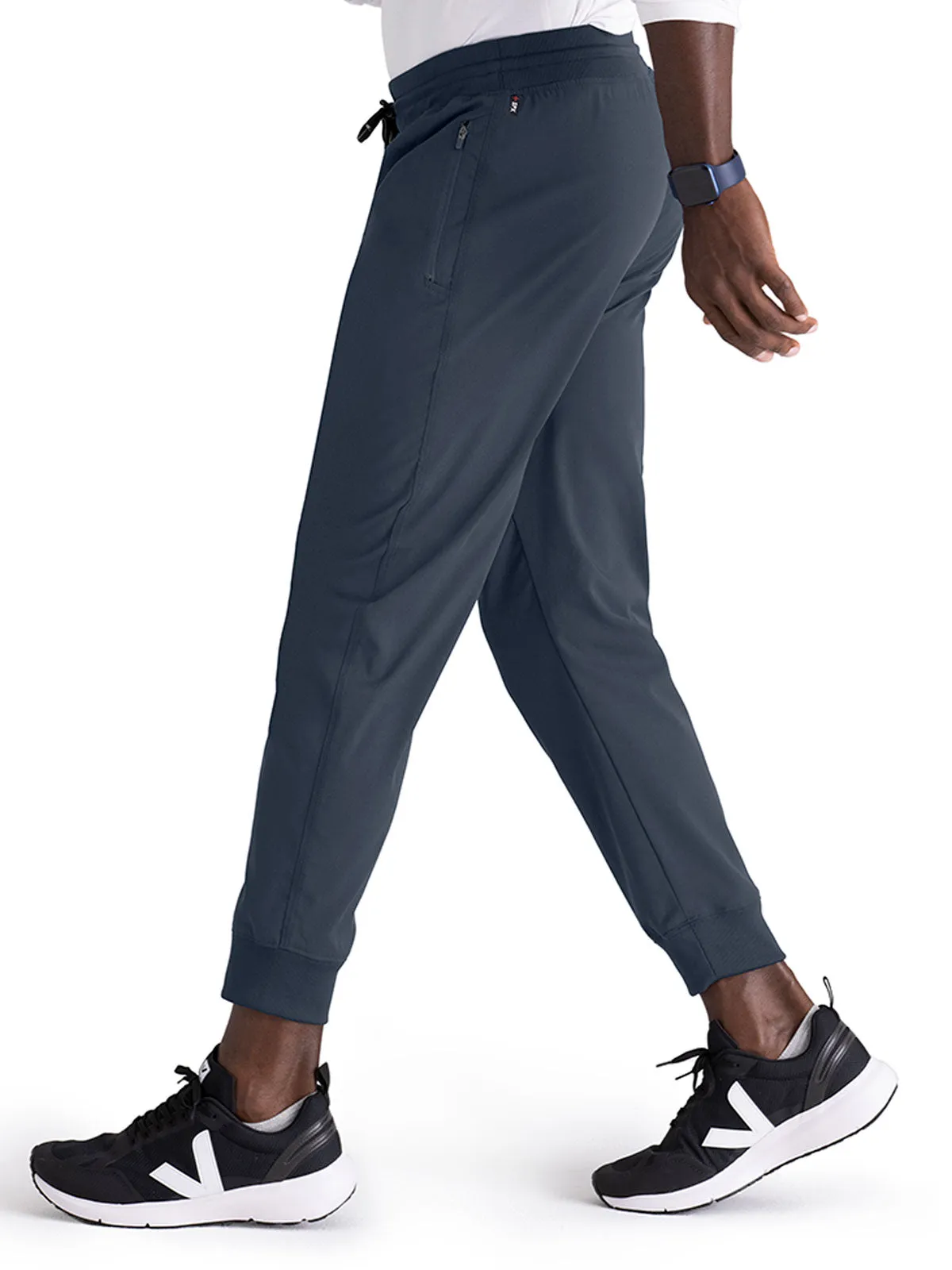 Spandex Stretch - Men’s Zip-Fly Jogger Scrub Pant