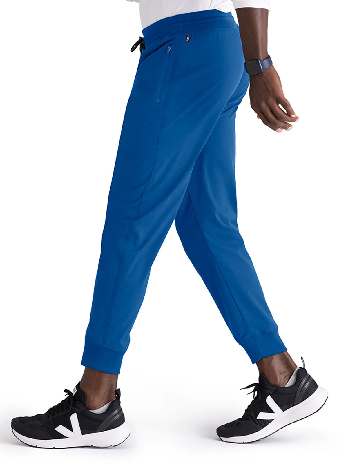 Spandex Stretch - Men’s Zip-Fly Jogger Scrub Pant