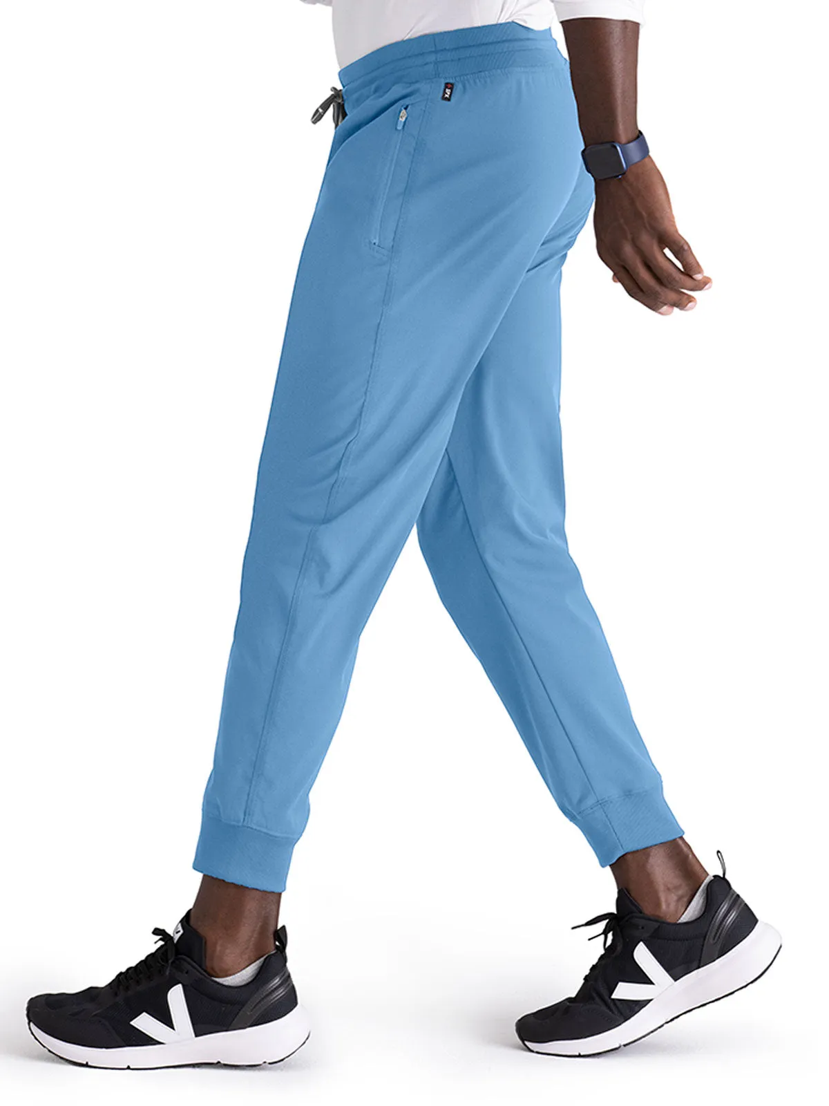 Spandex Stretch - Men’s Zip-Fly Jogger Scrub Pant