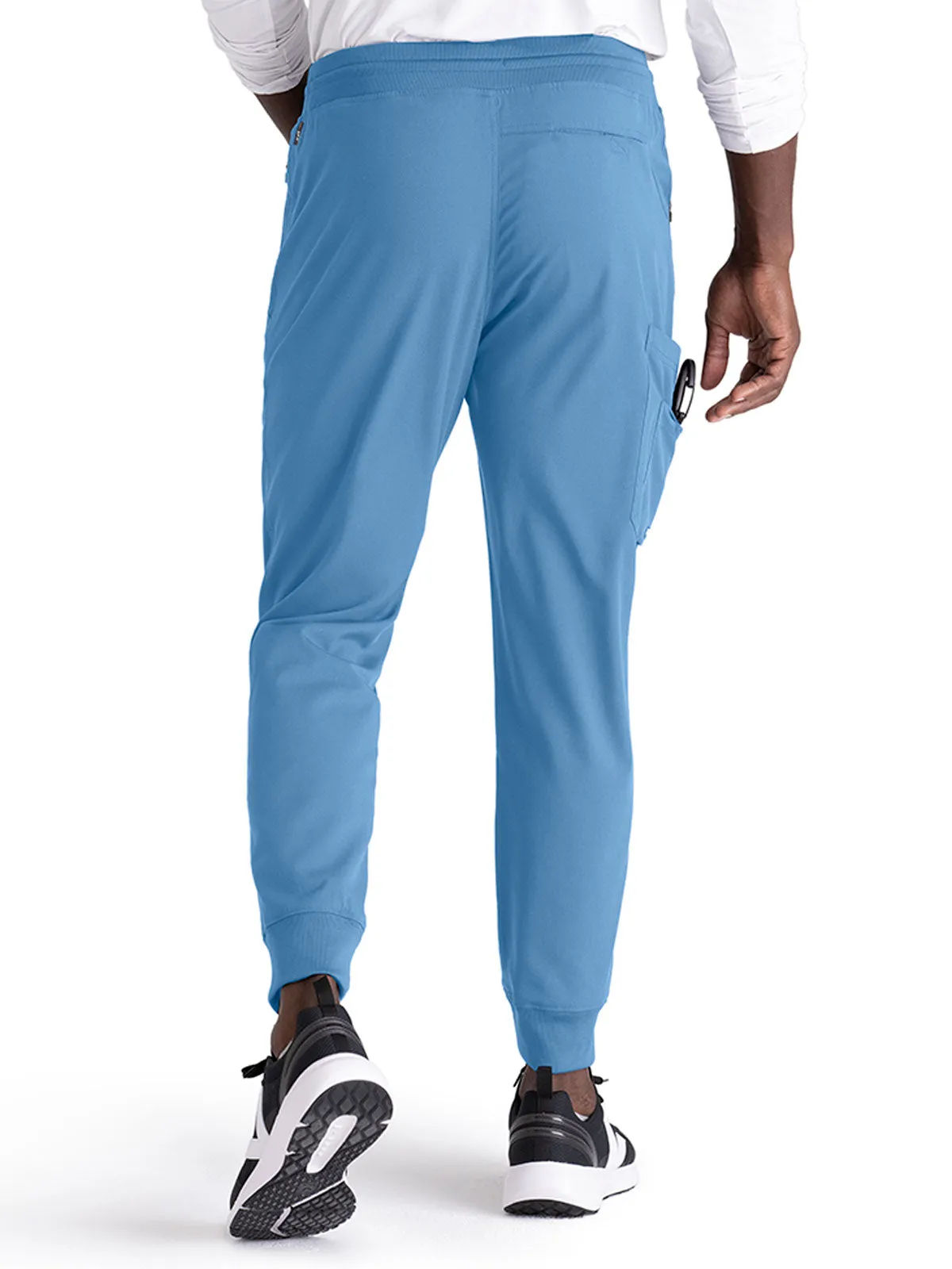Spandex Stretch - Men’s Zip-Fly Jogger Scrub Pant