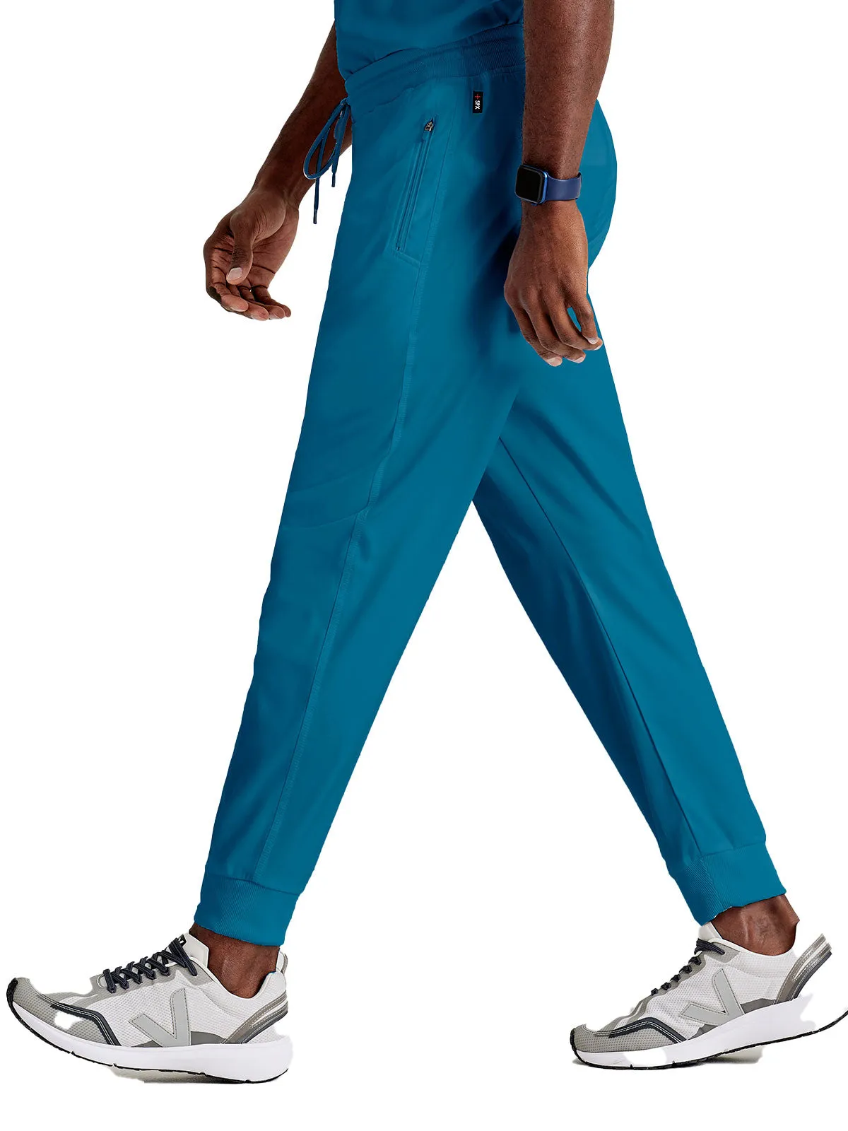 Spandex Stretch - Men’s Zip-Fly Jogger Scrub Pant