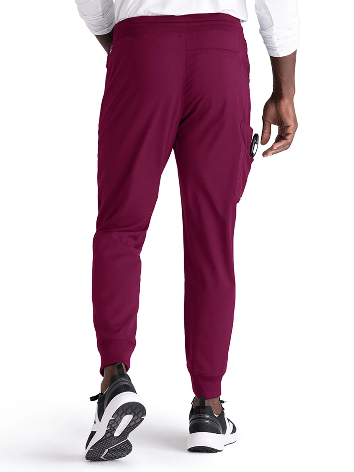 Spandex Stretch - Men’s Zip-Fly Jogger Scrub Pant