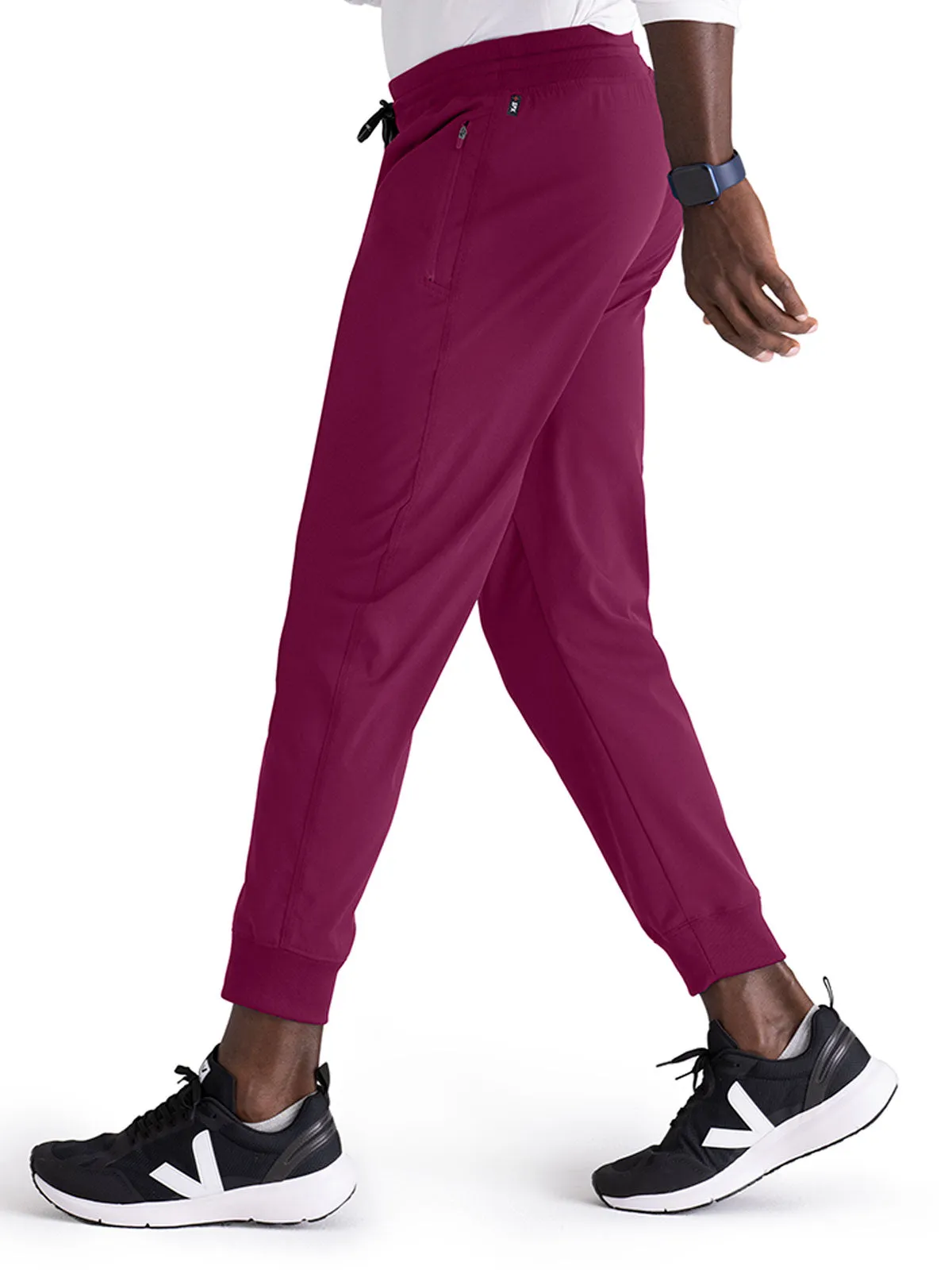 Spandex Stretch - Men’s Zip-Fly Jogger Scrub Pant