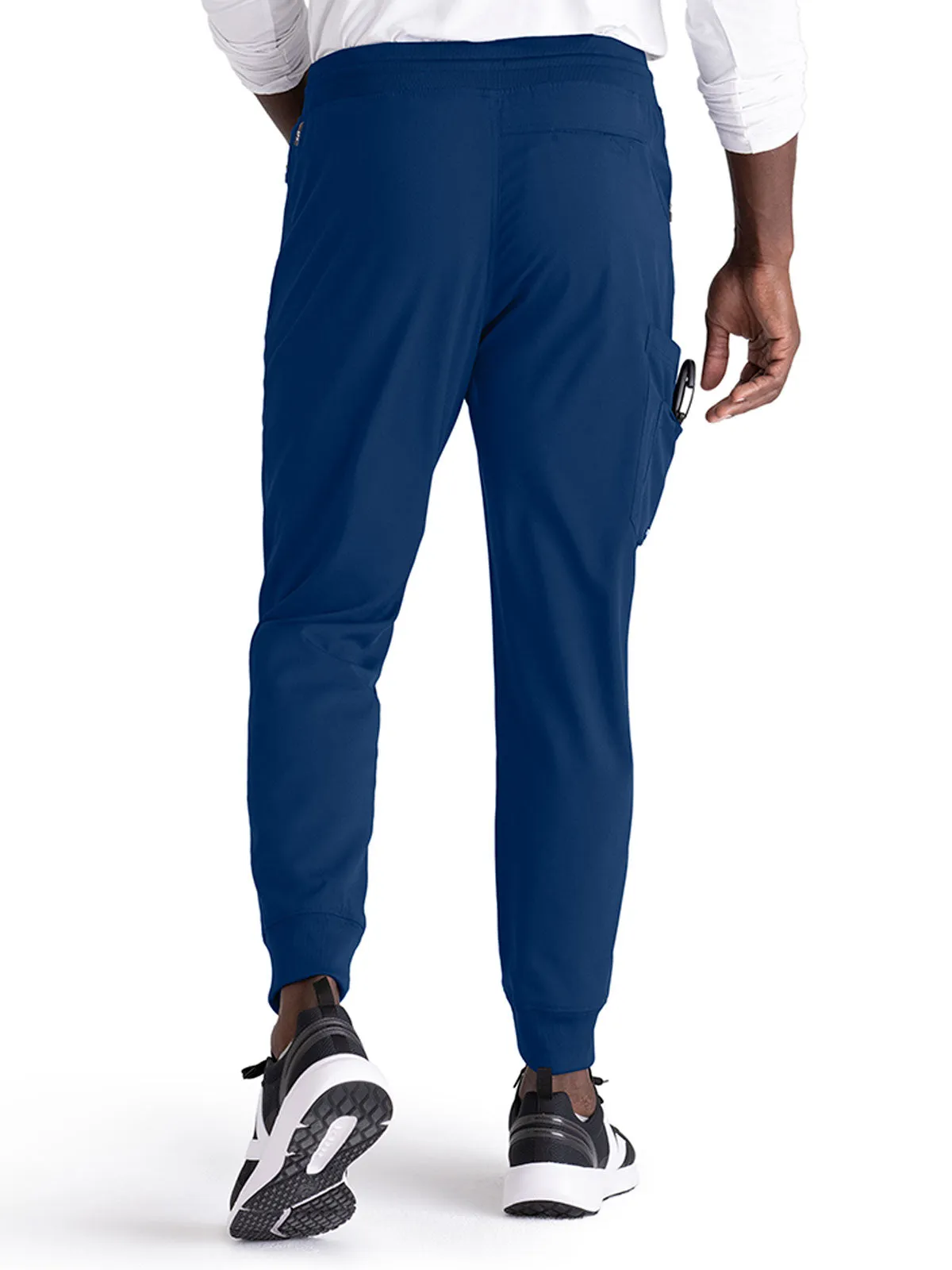 Spandex Stretch - Men’s Zip-Fly Jogger Scrub Pant