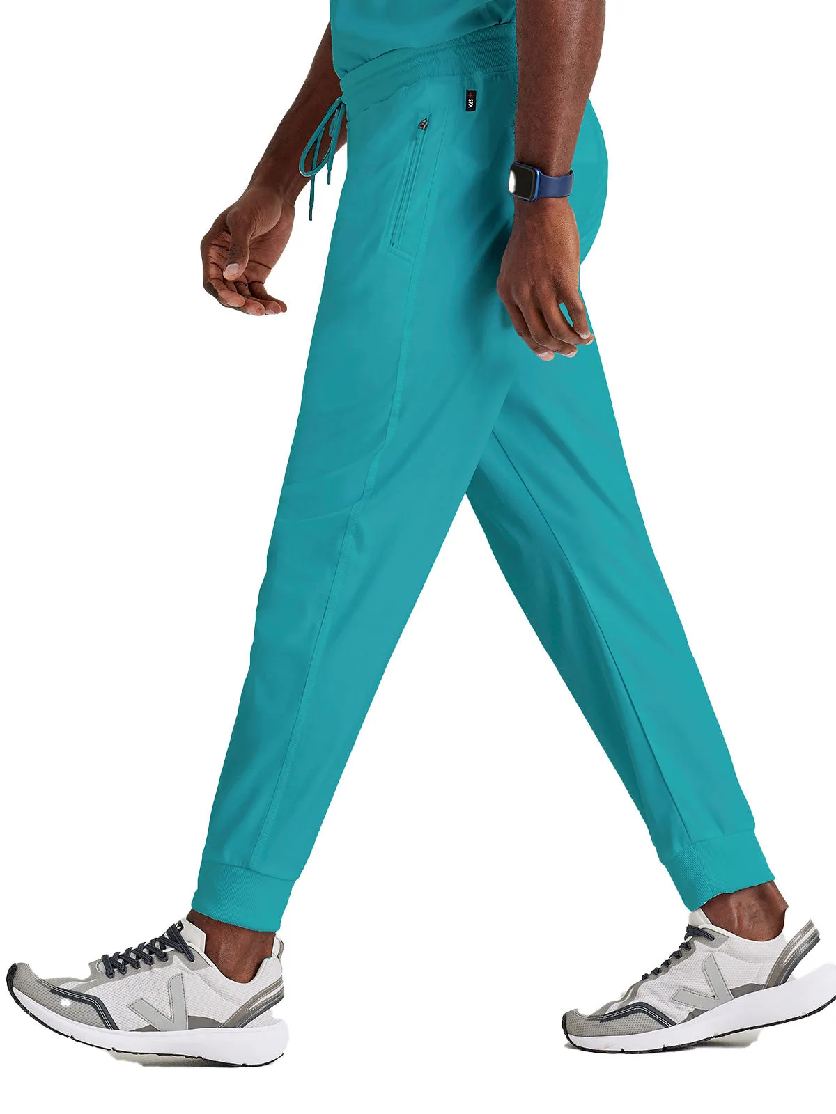 Spandex Stretch - Men’s Zip-Fly Jogger Scrub Pant
