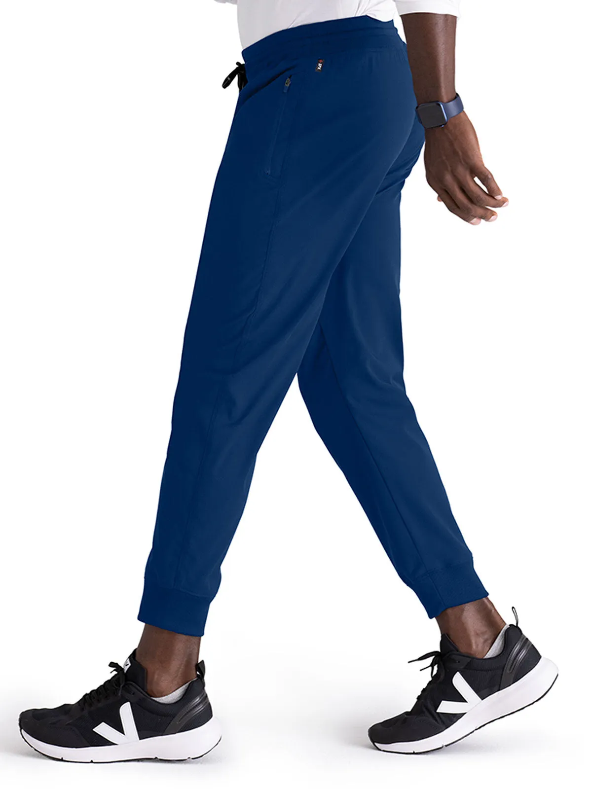 Spandex Stretch - Men’s Zip-Fly Jogger Scrub Pant