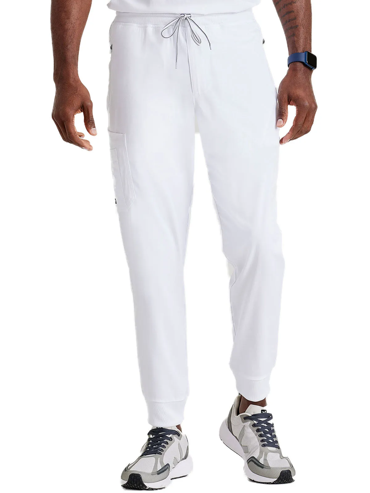 Spandex Stretch - Men’s Zip-Fly Jogger Scrub Pant