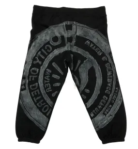 Spirit of Detroit Manhole Women's Capri Jogger Pants, Black
