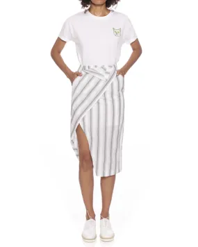 Striped Pencil Skirt