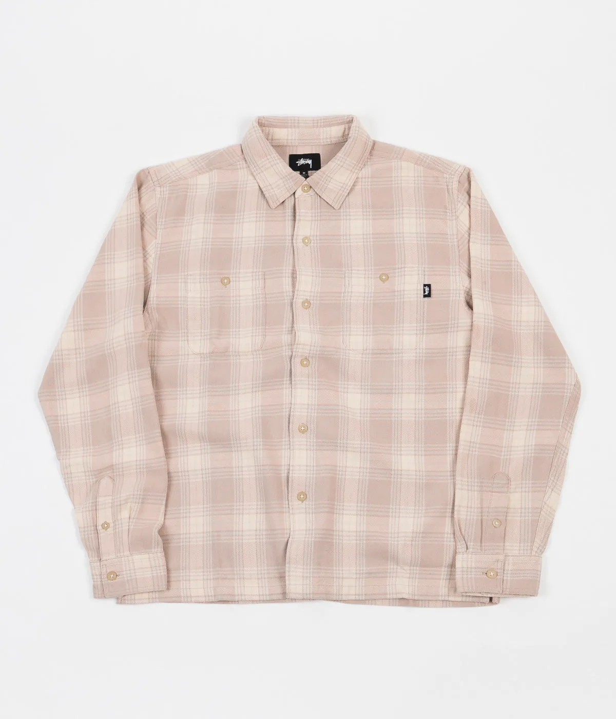Stussy Beach Plaid Shirt - Dusty Rose