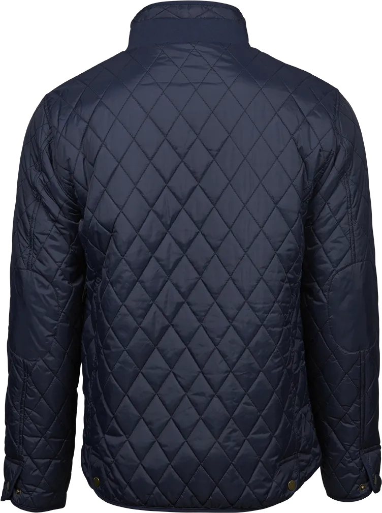 Tee Jays Richmond Men's Quilted Jacket | Showerproof | Tailored Fit | Navy | S-4XL