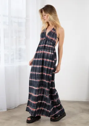 Tie Dye Halter Maxi Dress
