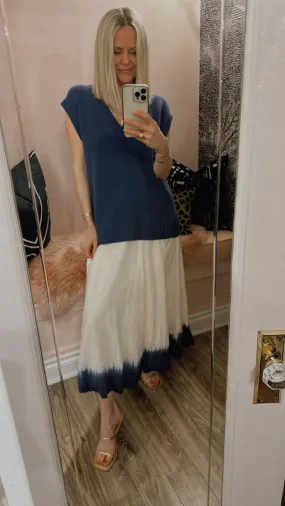Tie Dye Silk Skirt