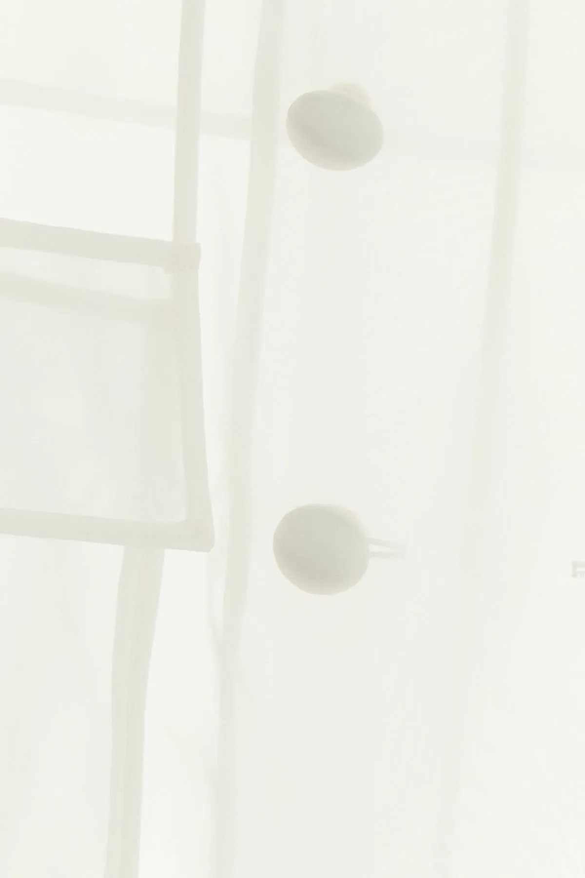 White organza trench coat