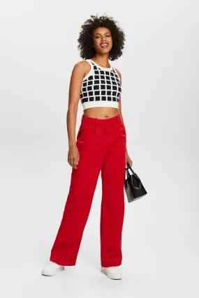 WIDE LEG CHINO PANTS