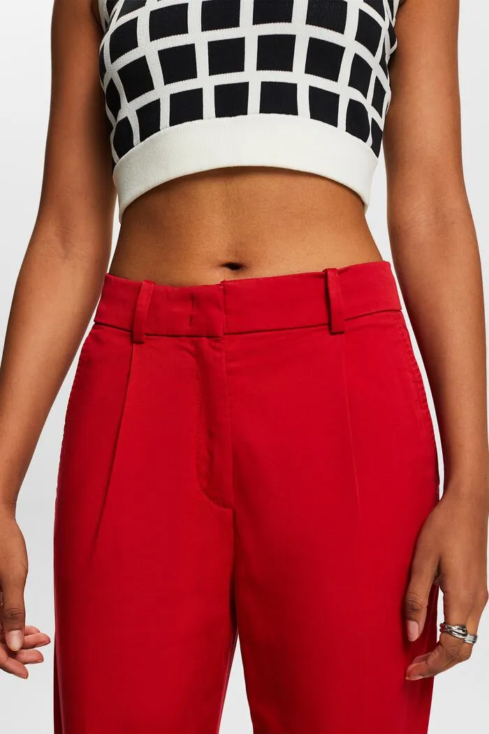 WIDE LEG CHINO PANTS