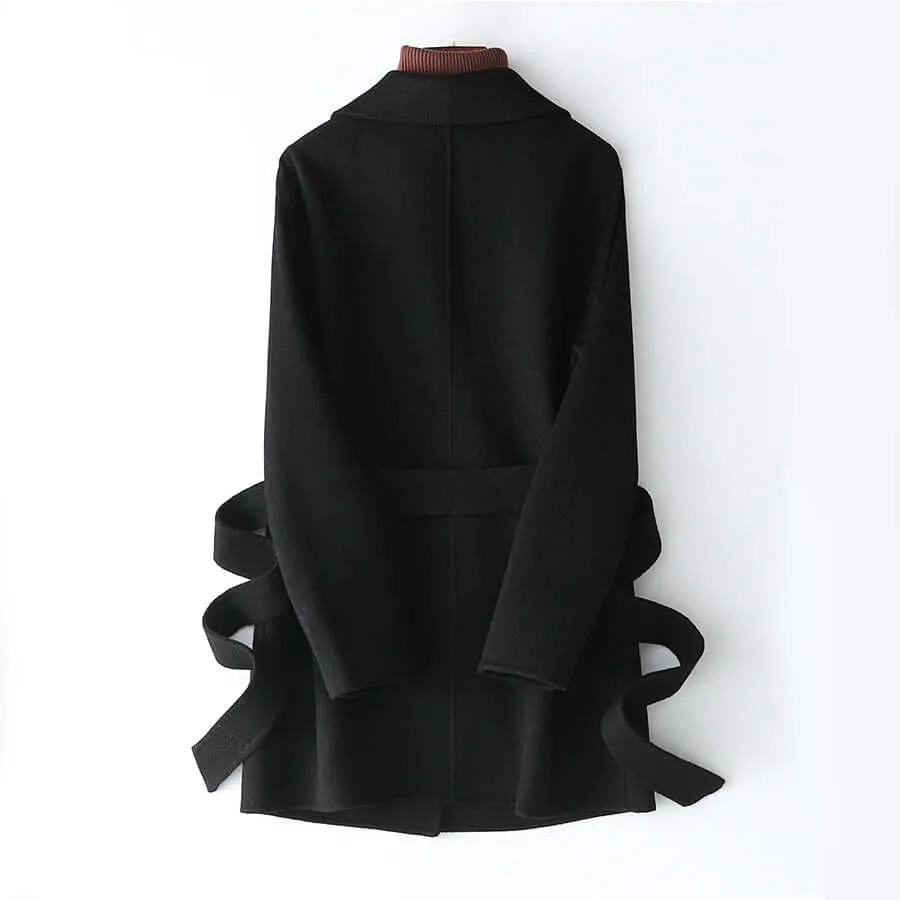 Women's Short Wool Trench Coat